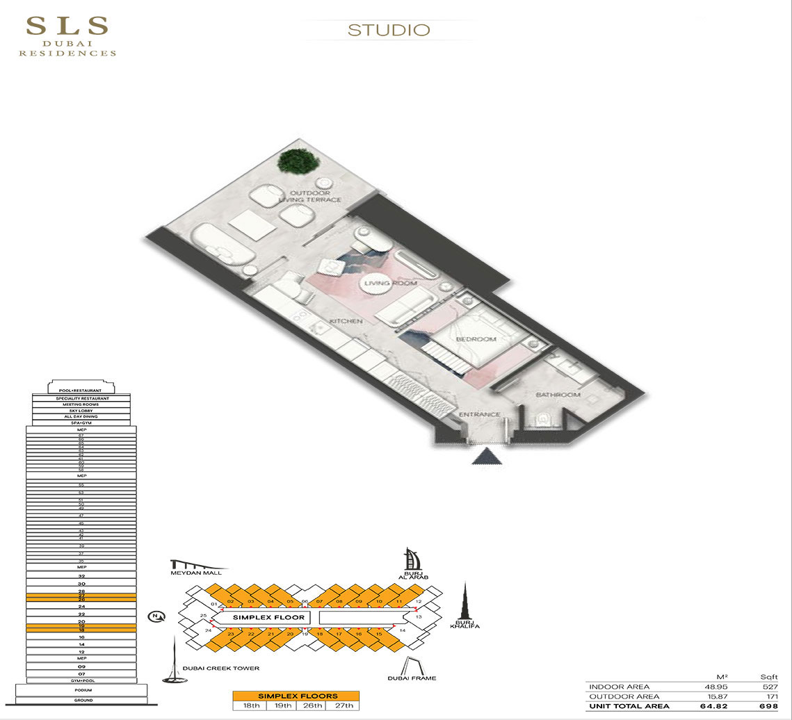 SLS Residences by WOW - Floor Plan
